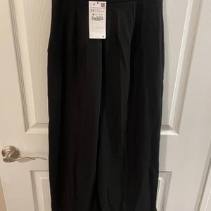Zara wide leg cropped dress pants